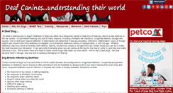 Desktop Screenshot of deafcanines.com